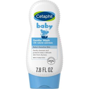 imageCetaphil Baby Body Wash with Half Baby Lotion Gentle Wash with Organic Calendula Soothes Dry Sensitive Skin for Everyday Use Gentle Fragrance Soap Free Hypoallergenic 78oz