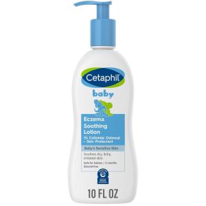imageCetaphil Baby Eczema Soothing Lotion Colloidal Oatmeal Paraben Free Hypoallergenic Dry Skin 10 Fluid Ounce