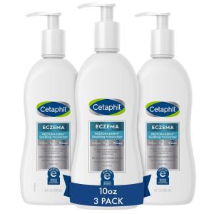 imageCetaphil RESTORADERM Itch Control Moisturizing Lotion 10 fl oz Pack of 3 Soothes Dry Irritated Eczema Prone Skin No Added Fragrance Packaging May VaryAdult