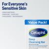 imageCetaphil Bar Soap Deep Cleansing Face and Body Bar Pack of 6 For Dry to Normal Sensitive Skin Soap Free Hypoallergenic Paraben Free Fragrance Free Removes Makeup Dirt and Oil