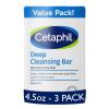 imageCetaphil Bar Soap Deep Cleansing Face and Body Bar Pack of 3 For Dry to Normal Sensitive Skin Soap Free Hypoallergenic Paraben Free Fragrance Free Removes Makeup Dirt and OilDeep Cleansing Pack of 3