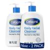 imageCetaphil Face Wash Daily Facial Cleanser for Sensitive Combination to Oily Skin NEW 16 oz 2 Pack Gentle Foaming Soap Free Hypoallergenic16oz Pack of 2