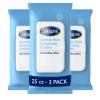 imageCetaphil Face and Body Wipes Gentle Skin Cleansing Cloths 25 Count Pack of 3 for Dry Sensitive Skin Flip Top Closure Great for the Gym Travel in the Car Hypoallergenic Fragrance Free