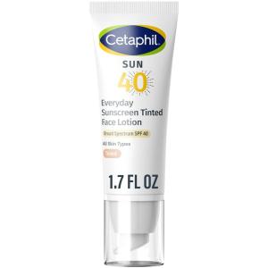 imageCETAPHIL Everyday Sunscreen Tinted Lotion for Face 17 fl oz 100 UVAUVB Mineral Sunscreen Titanium Dioxide ampamp Zinc Oxide SPF 40 For Sensitive Skin