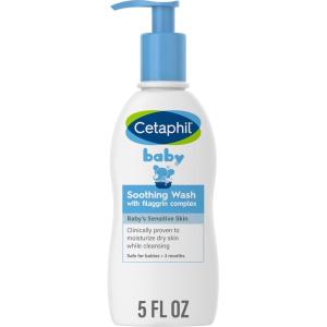 imageCetaphil Baby Body Wash Soothing Wash Creamy ampamp Gentle for Sensitive Dry Skin Made with Colloidal Oatmeal and Niacinamide Fragrance Free Hypoallergenic 5oz