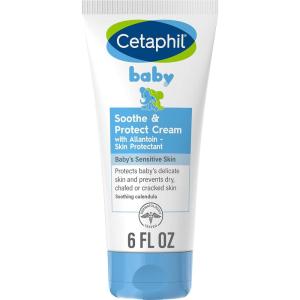 imageCetaphil Baby Soothe ampamp Protect Cream with Allantoin Skin Protectant 6 oz Prevents Dry chaffed or Cracked Skin Baby Cream moisturizes for 24 Hours NonGreasy Packaging May VarySoothe  Protect Cream