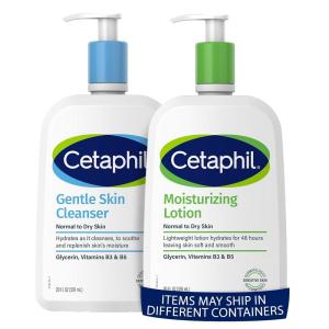 imageCetaphil Body Moisturizer Hydrating Moisturizing Lotion for All Skin Types and Face Wash by CETAPHIL Hydrating Gentle Skin Cleanser for Dry to Normal Sensitive Skin NEW 20oz
