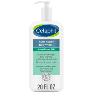 imageCetaphil Body Wash Acne Relief Body Wash with 2 Salicylic Acid to Eliminate Breakouts Gently Exfoliates and Provides 24Hr Dryness Relief 20 oz