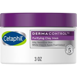 imageCetaphil Clay Mask DermaControl Purifying Clay Face Mask with Bentonite Clay for Blackheads and Pores Designed for Oily Sensitive Skin 3 Oz