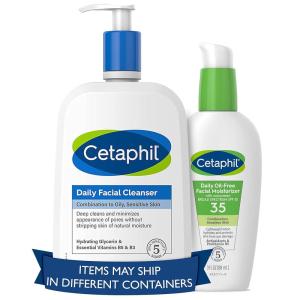 imageCetaphil Daily Cleanser and SPF Kit Daily Facial Cleanser 20 oz  Oil Free Face Moisturizer with SPF 35 3 oz Fragrance Free For Dry Combination Sensitive Skin Hypoallergenic NonComedogenic
