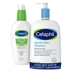 imageCetaphil Daily Hydrating Lotion for Face With Hyaluronic Acid 3 fl oz Face Wash Hydrating Gentle Skin Cleanser for Dry To Normal Sensitive Skin 20oz Fragrance Free