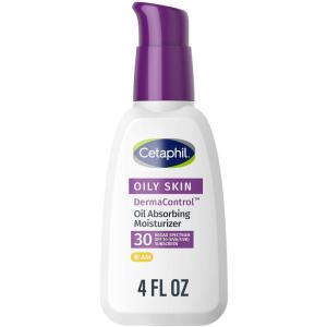 imageCetaphil DermaControl Oil Absorbing Moisturizer with SPF 30 For Sensitive Oily Skin 4 Fl oz Absorbs Oil Reduces Shine Hydrates Protects No Added Fragrance