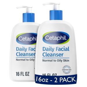 imageCetaphil Face Wash Daily Facial Cleanser for Sensitive Combination to Oily Skin NEW 16 oz 2 Pack Gentle Foaming Soap Free Hypoallergenic16oz Pack of 2