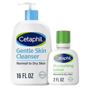 imageCetaphil Face Wash Hydrating Gentle Skin Cleanser for Dry to Normal Sensitive Skin 16 oz  Travel Size Moisturizing Lotion 2 oz16oz Pack of 1