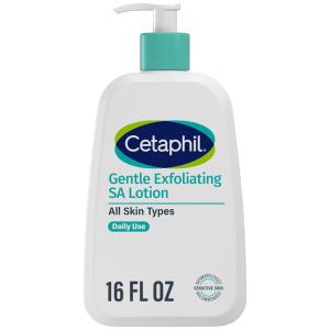 imageCetaphil Gentle Exfoliating SA Lotion Lightweight Moisturizer for All Skin Types 16 Fl oz Pump Bottle Salicylic Acid Mandelic Acid ampamp Gluconolactone Gently Exfoliates Dermatologist Recommended Brand16 Fl Oz Pack of 1