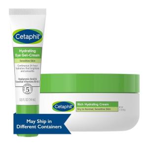 imageCetaphil Night ampamp Eye Hydration Set Rich Hydrating Night Cream17 oz ampamp Hydrating Eye GelCream  5 oz for Dry Sensitive Skin for UnderEye Dark Circles