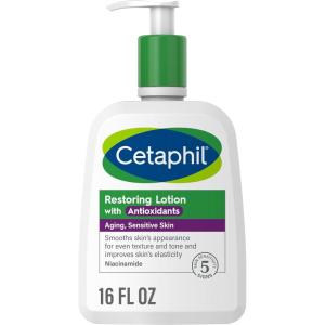 imageCetaphil Restoring Body Lotion with Antioxidants for Aging Skin Great for Neck and Chest Areas Fragrance and Paraben Free Suitable for Sensitive Skin 16 oz Bottle