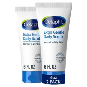 imageCetaphil Exfoliating Face Wash Extra Gentle Daily Face Scrub Gently Exfoliates ampamp Cleanses For All Skin Types NonIrritating ampamp Hypoallergenic Suitable For Sensitive Skin 6 Fl Oz Pack of 2