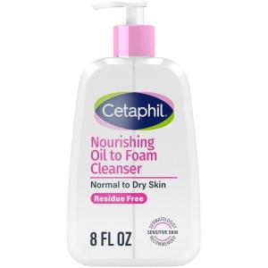 image:imageCetaphil Nourishing Oil to Foam Facial Cleanser for Normal to Dry Skin up to 24 Hour Hydration 8 fl oz